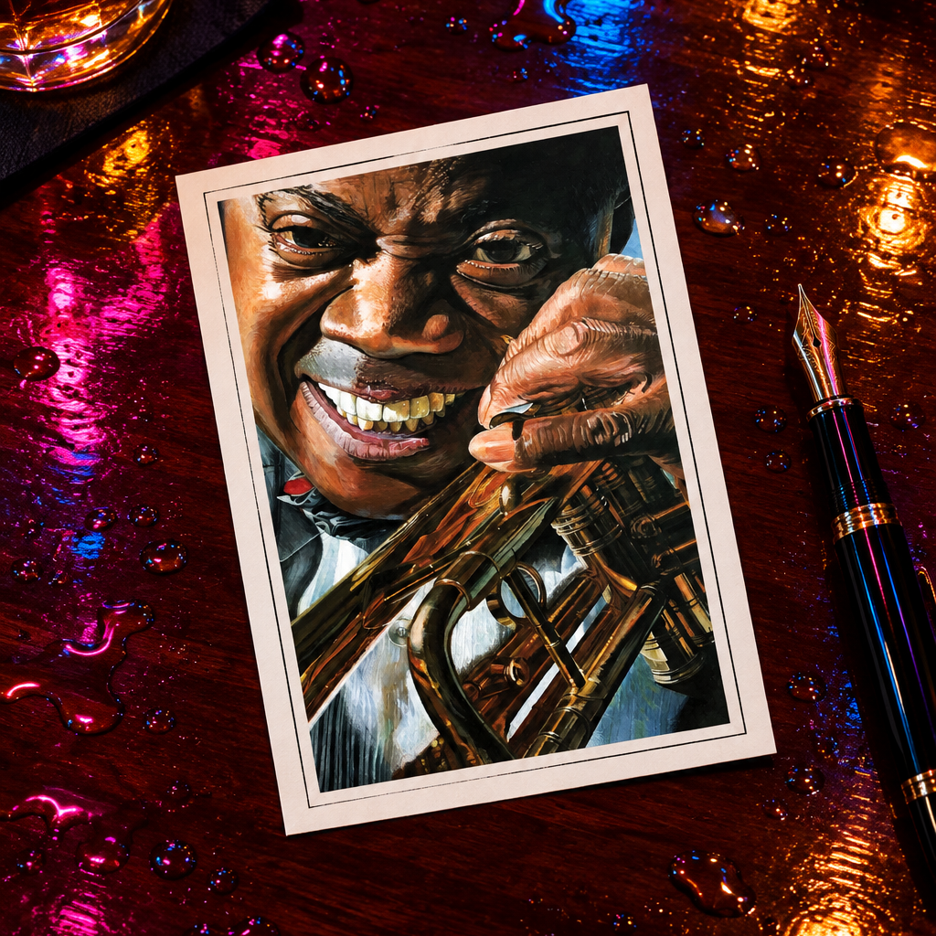 Vintage Blues Jazz and Soul Music Legends Art Postcards | Pack of 8
