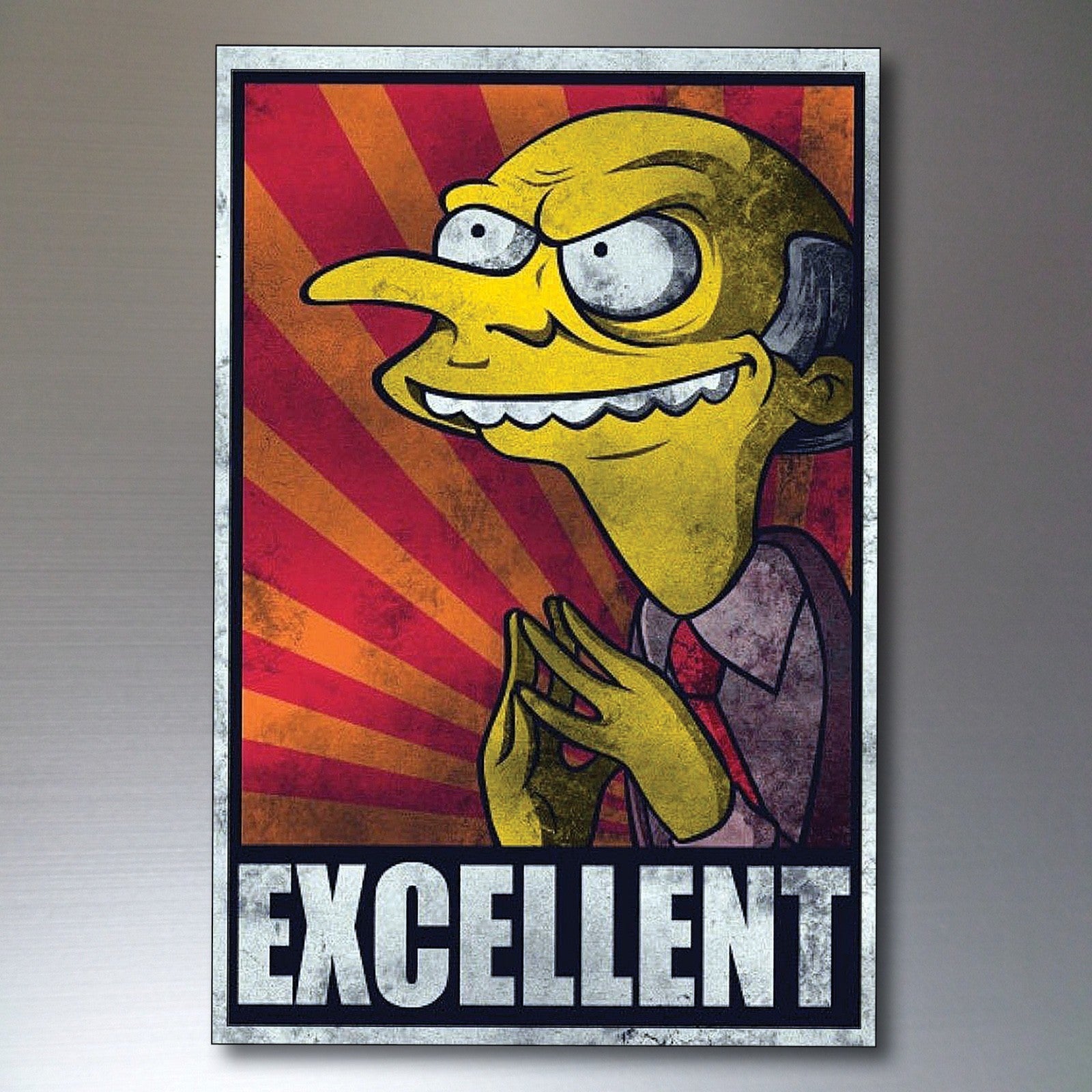 Set of 8 cartoon Simpsons character fridge magnets featuring vintage-style designs, perfect for decorating your refrigerator.