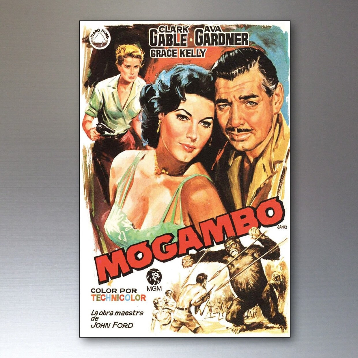 Set of 8 vintage film poster fridge magnets by Bubbadoodoo, flexible decorative magnets featuring classic movie designs.