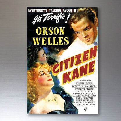 Set of 8 vintage film poster fridge magnets by Bubbadoodoo, flexible magnets featuring classic movie artwork.