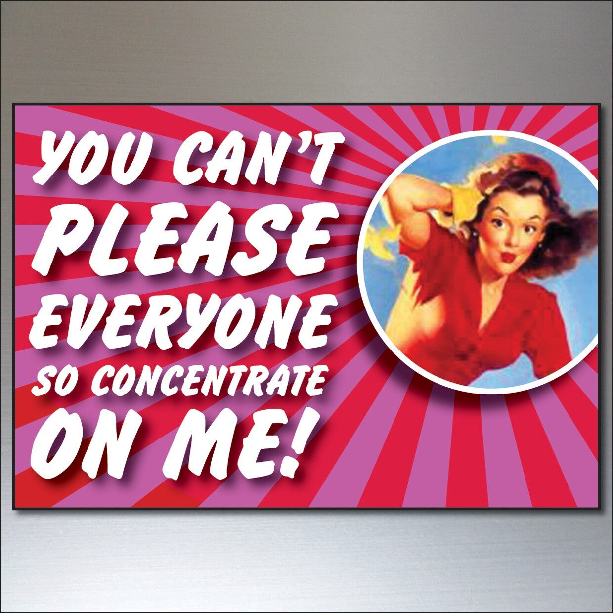 Set of 8 humorous and inspirational fridge magnets with funny quotes, featuring colorful designs and magnetic backing.