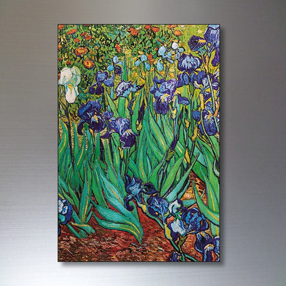 Set of 8 Vincent van Gogh fridge magnets featuring famous paintings, decorative accessories for kitchen or refrigerator decor.