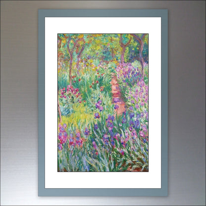 Set of 8 vintage Claude Monet art fridge magnets featuring colorful impressionist paintings, perfect for kitchen decor.
