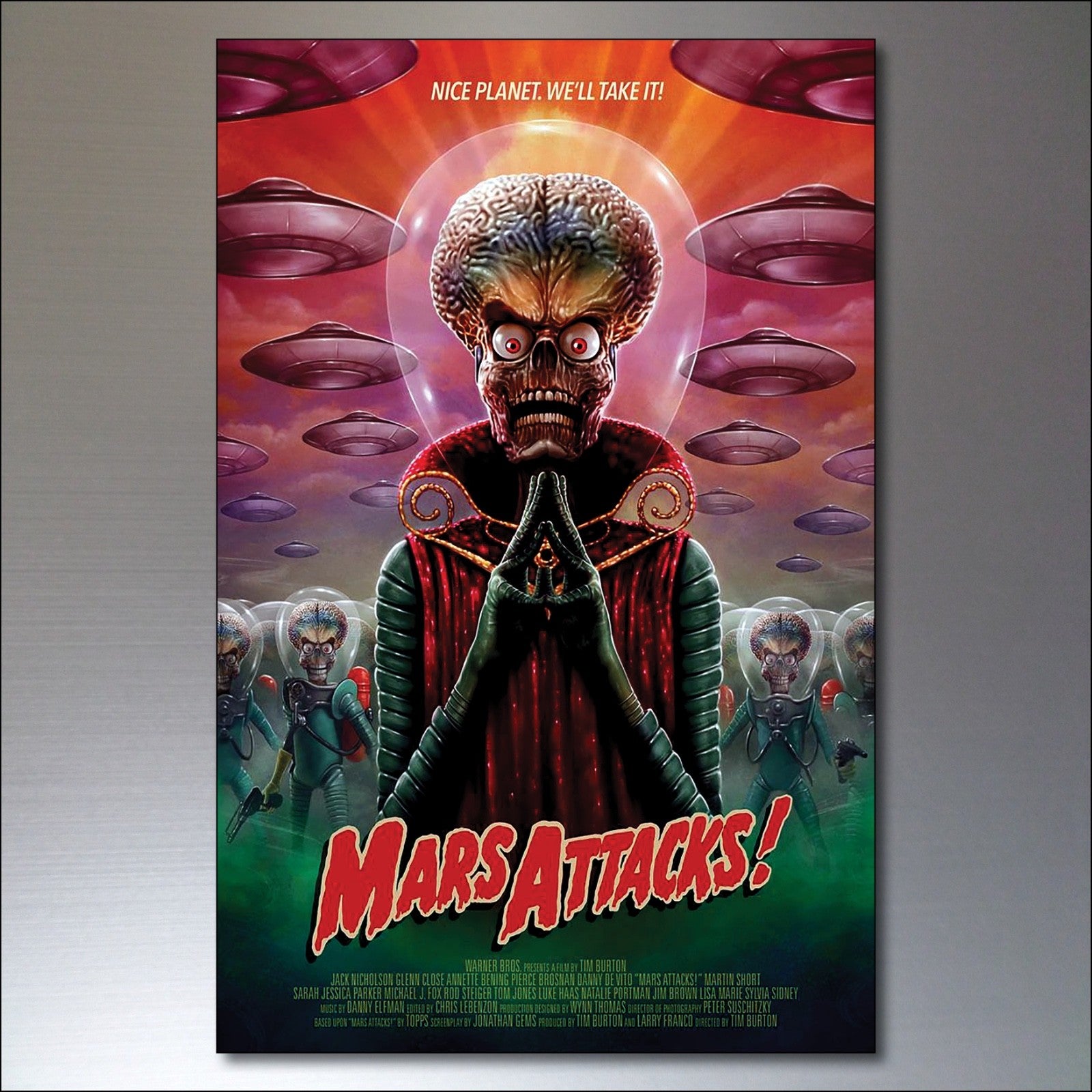 Set of 8 vintage classic film poster fridge magnets, flexible and colorful, featuring iconic movie imagery.