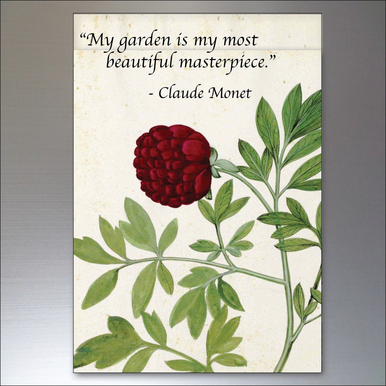 Set of 8 gardening inspiration quotes fridge magnets, featuring colorful designs and motivational messages, by Unbranded.