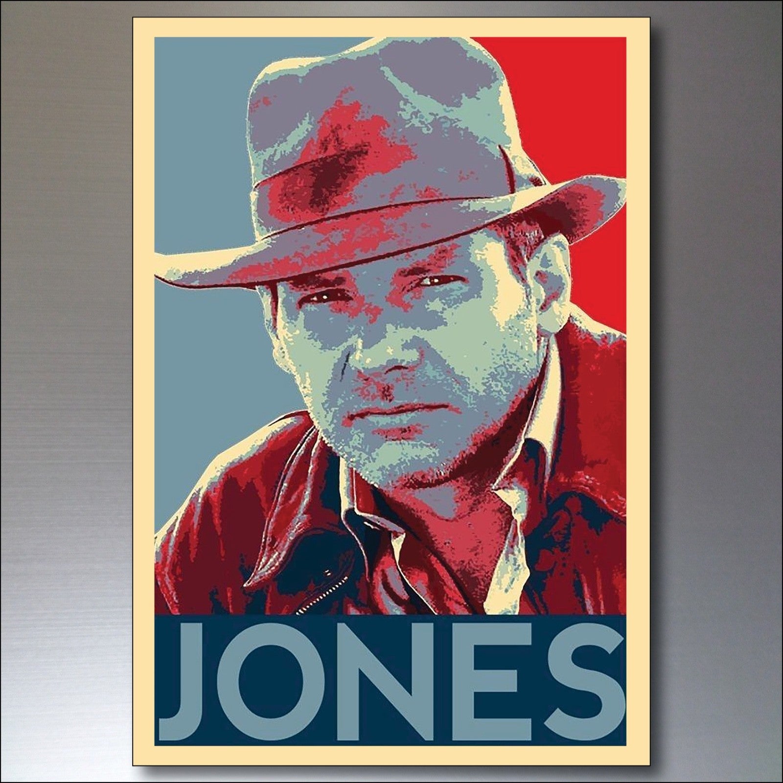 Set of 8 vintage-style film poster fridge magnets featuring stylized movie icons by Icons for film decoration.