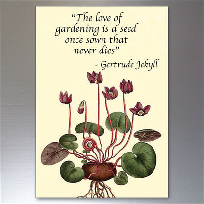 Set of 8 gardening inspiration quotes fridge magnets, featuring colorful designs and motivational messages for garden lovers.