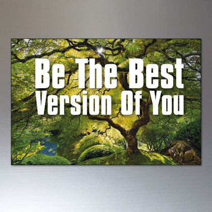 Set of 8 vintage retro fridge magnets featuring motivational and inspirational quotes, unbranded, with colorful, classic design.