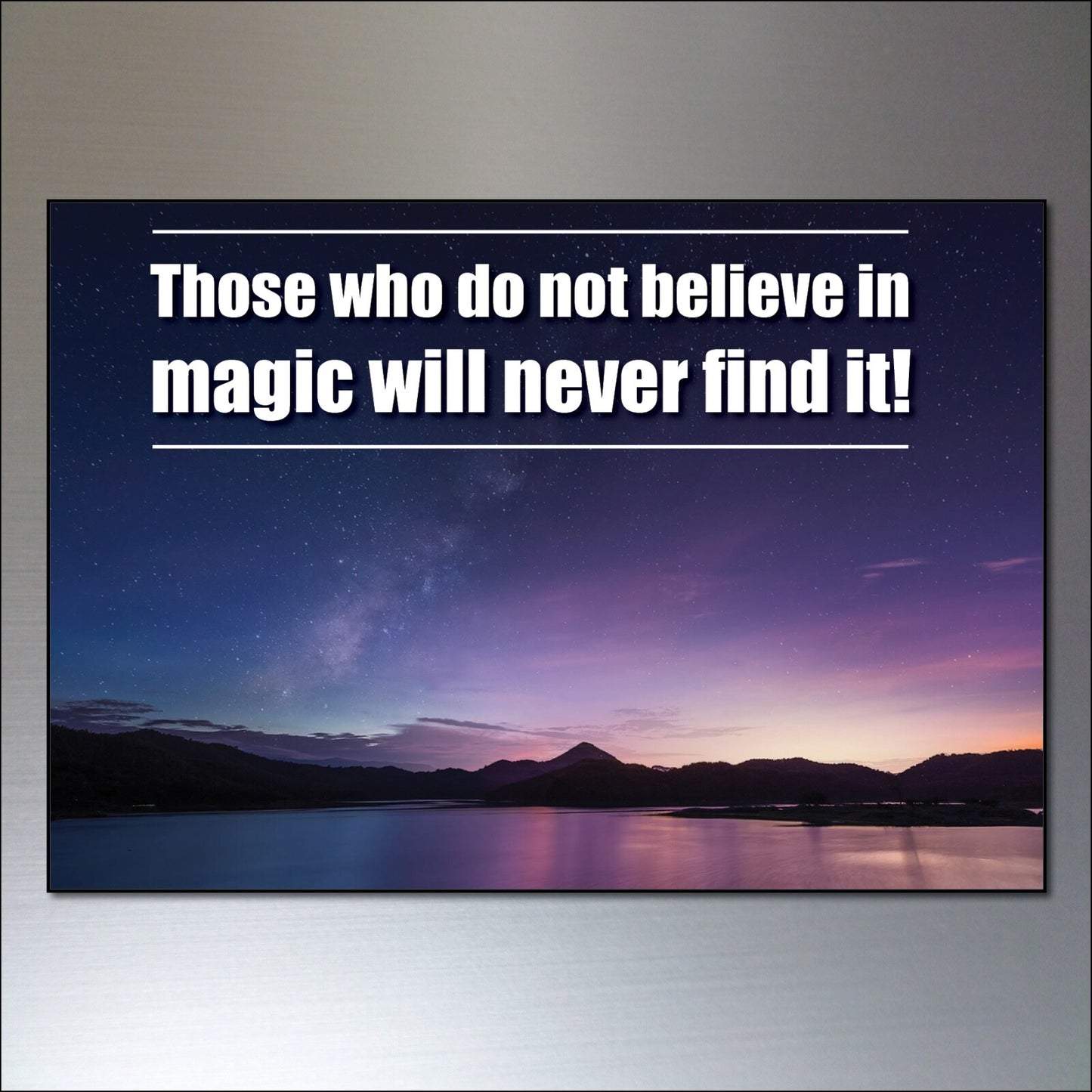 Set of 8 motivational and inspirational quote fridge magnets, featuring positive messages on colorful magnetic surfaces.