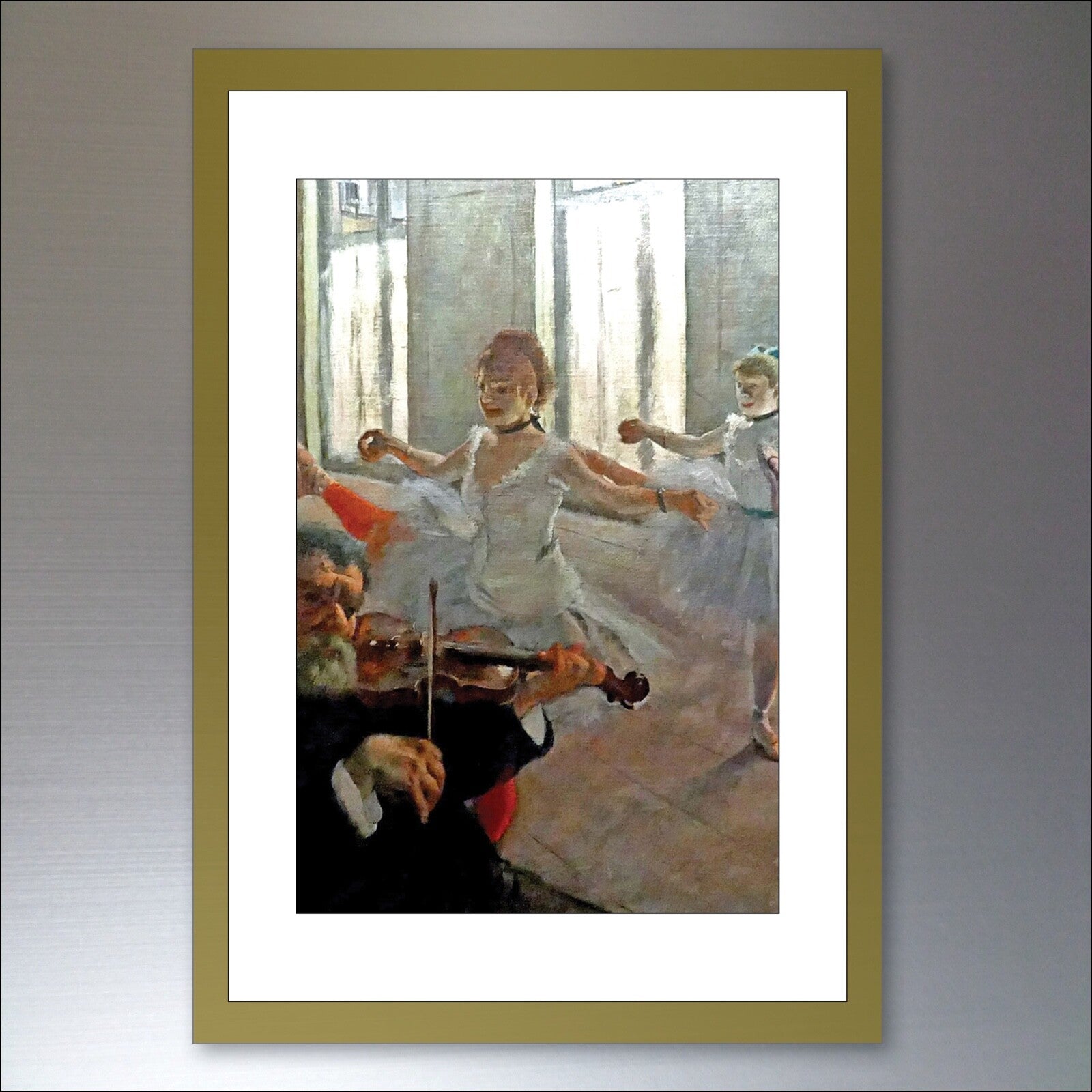Set of 8 vintage Edgar Degas Impressionist art fridge magnets featuring colorful ballet and dance scenes on glossy surfaces.