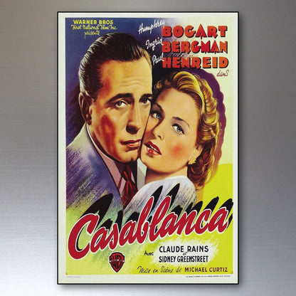 Set of 8 vintage classic film poster fridge magnets, flexible and colorful, featuring iconic movie images for decorative use.