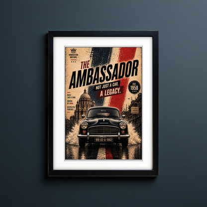 Auto Motor Classic Design Print | The Ambassador | A3 Satin Luxury Paper | No.3