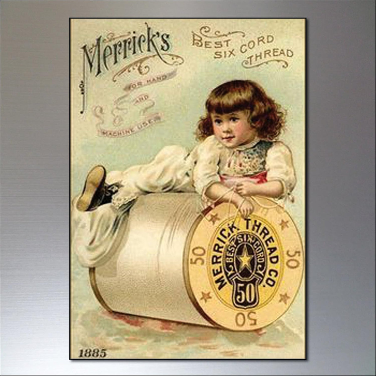 Vintage Sewing Advert Art | Set of 8 Fridge Magnets