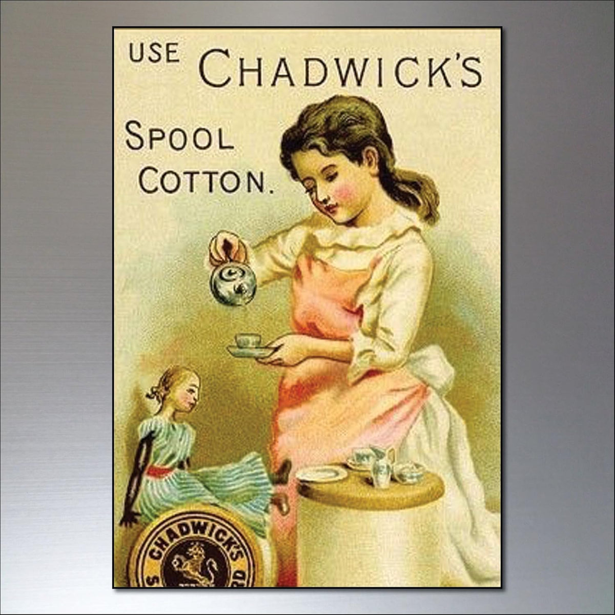 Vintage Sewing Advert Art | Set of 8 Fridge Magnets