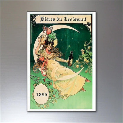 Art Nouveau Fridge Magnets | Set of 8 | No.3