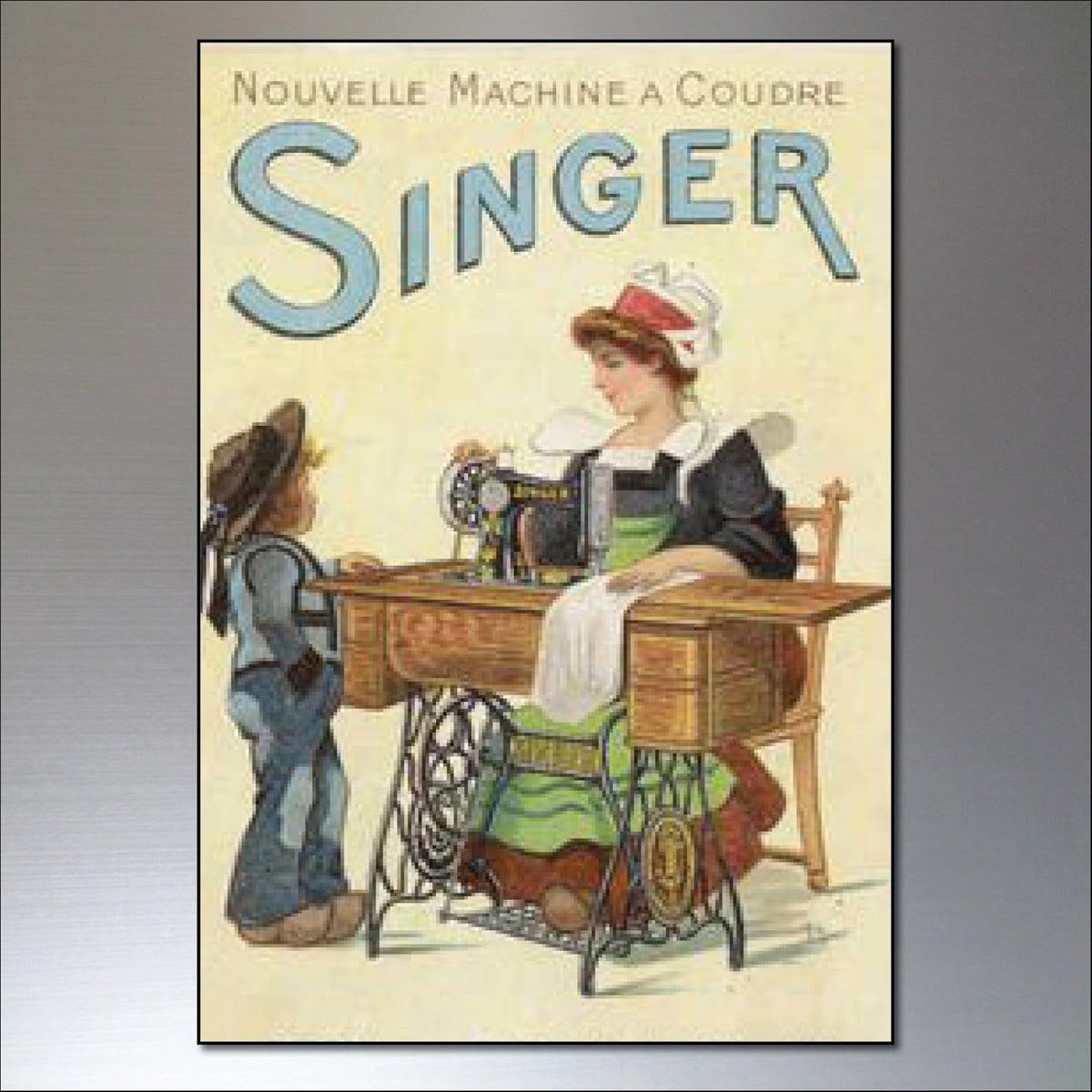 Vintage Sewing Advert Art | Set of 8 Fridge Magnets