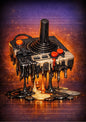 Vintage Classic Gaming Atari 2600 Controller Print | Art Print | No.1