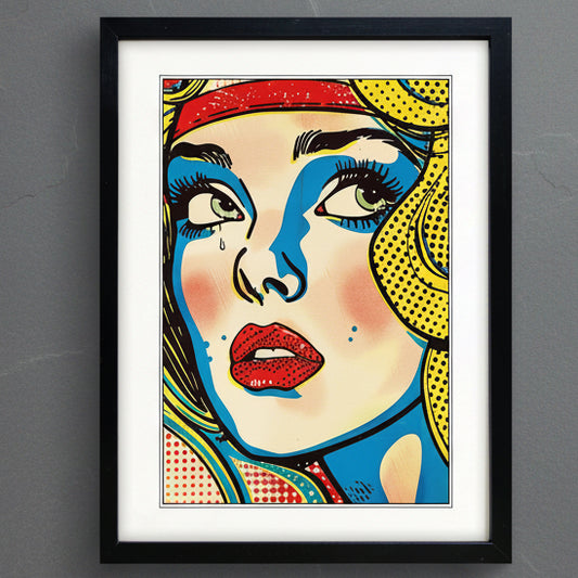 Pop Art Comic Book Strip Print | A3 Luxury Satin Paper  | No.5