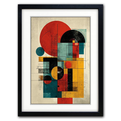 Abstract Modernist Poster Paintings A3 Luxury Satin Paper | Set of 4 Prints | No.1