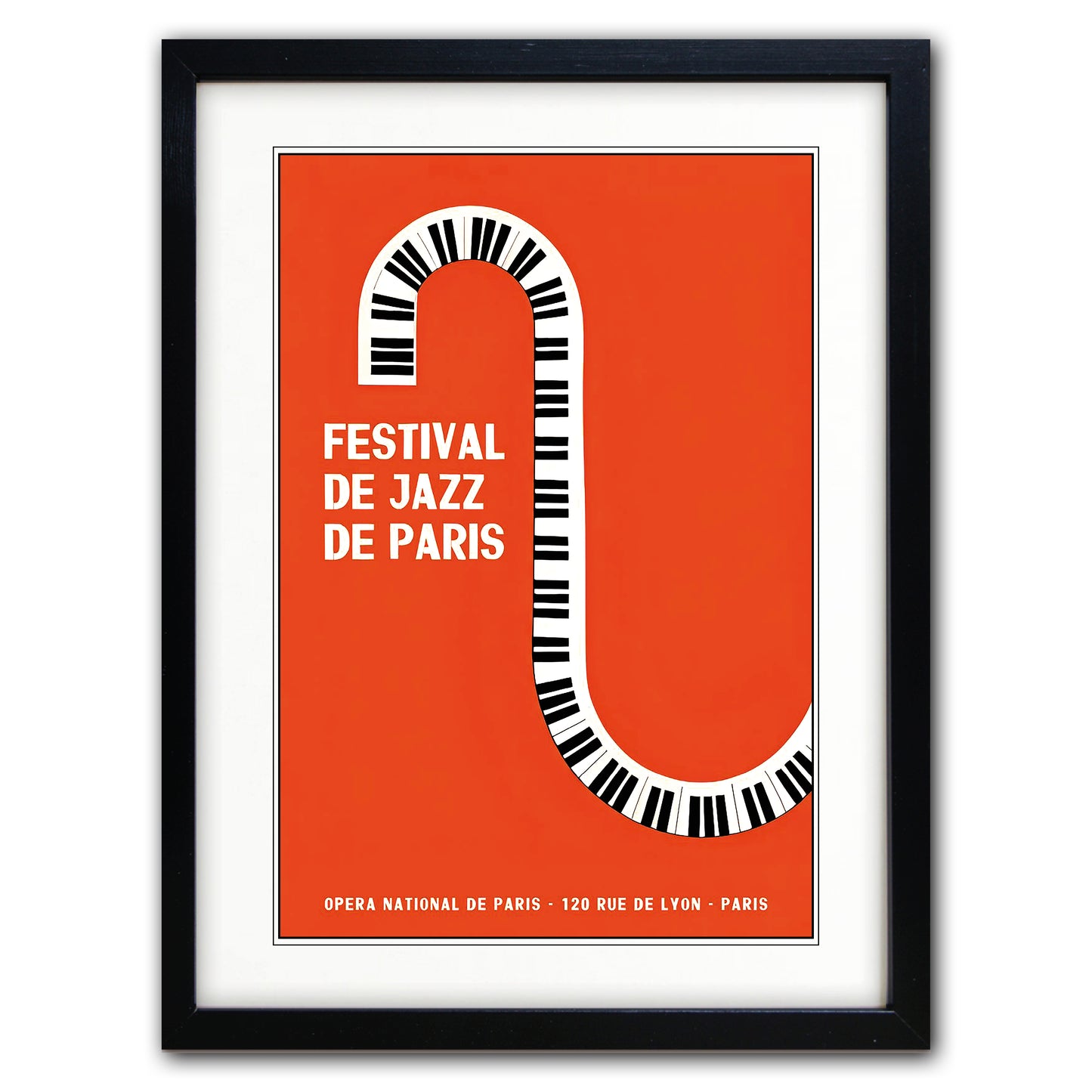 Vintage Jazz Festival Promotion Poster Print | A3 Luxury Satin | No.1