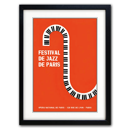 Vintage Jazz Festival Promotion Poster Print | A3 Luxury Satin | No.1