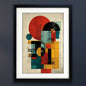 Abstract Modernist Poster Painting | A3 Luxury Satin Print | No.1