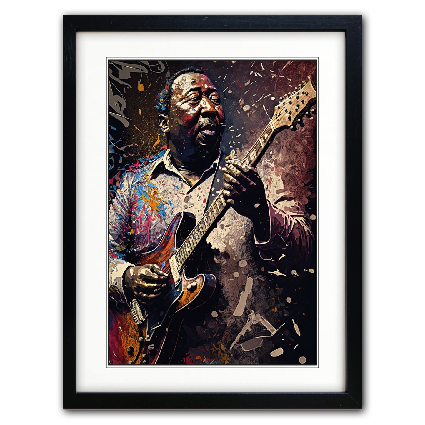 Blues, Jazz & Soul Music Icons Painting Prints | Set of 4 Prints | Series No.1
