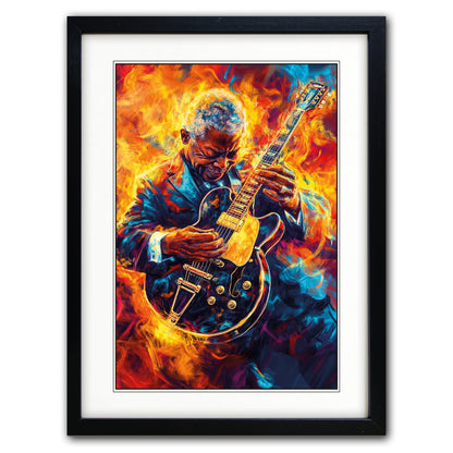 Blues, Jazz & Soul Music Icons Painting Prints | Set of 4 Prints | Series No.1