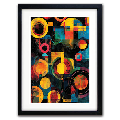 Abstract Modernist Poster Painting | A3 Luxury Satin Print | No.3