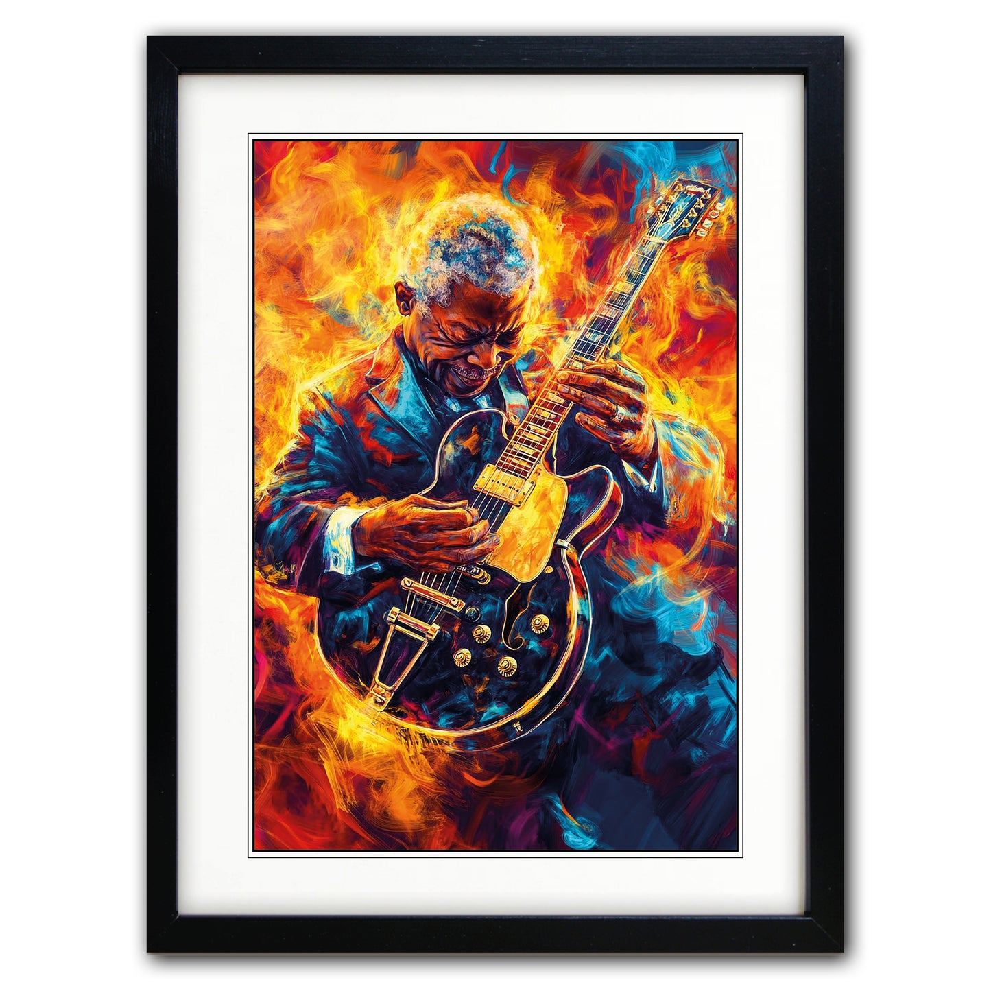 Blues, Jazz & Soul Music Icons Painting Print | No.3