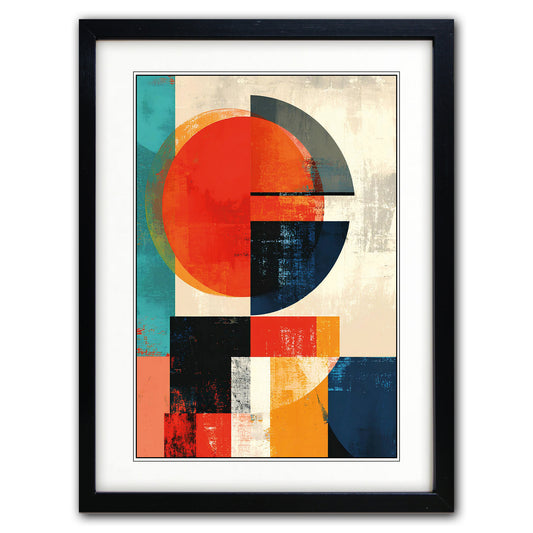 Abstract Modernist Poster Painting | A3 Luxury Satin Print | No.4
