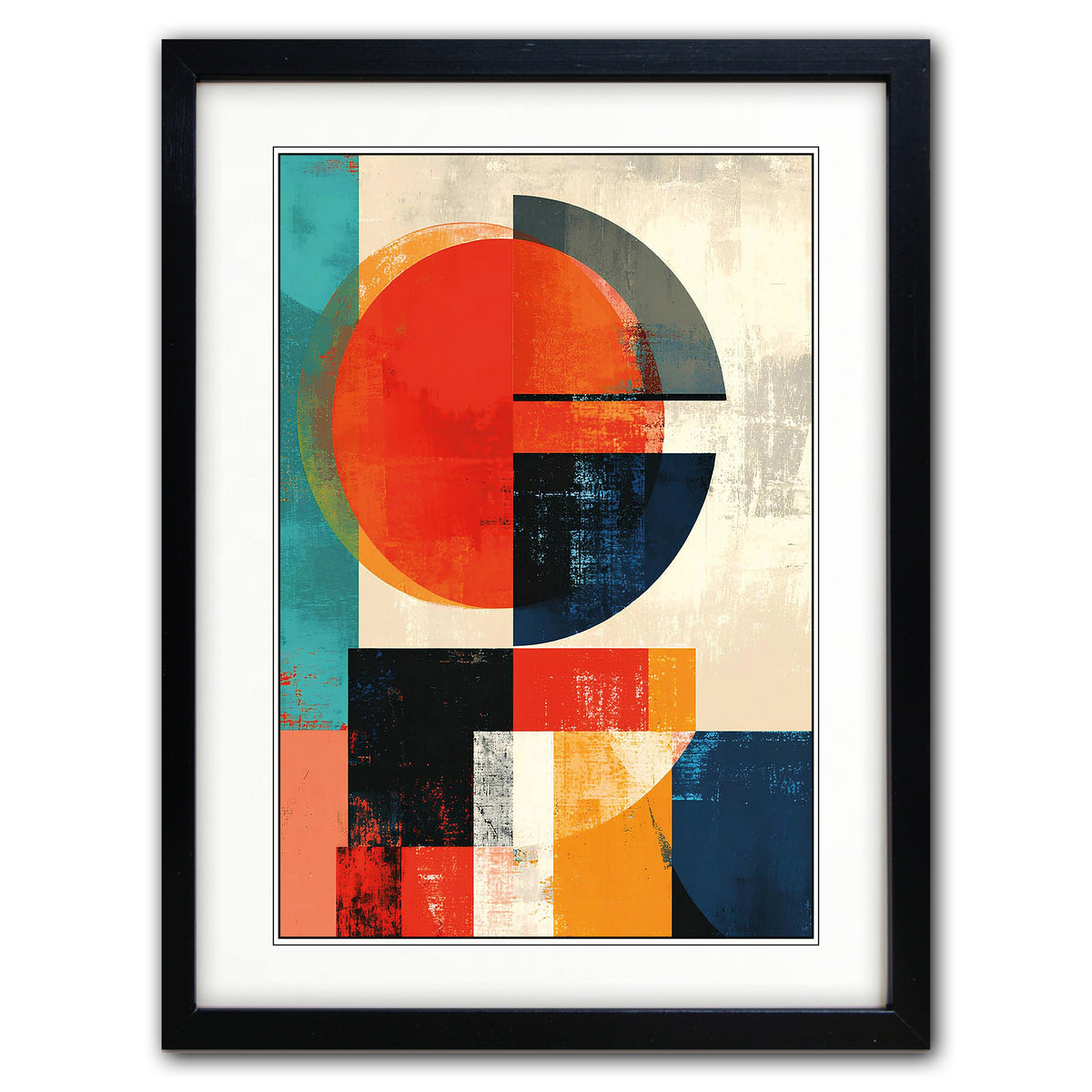 Abstract Modernist Poster Paintings A3 Luxury Satin Paper | Set of 4 Prints | No.1