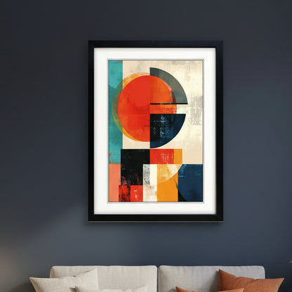 Abstract Modernist Poster Painting | A3 Luxury Satin Print | No.4