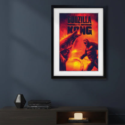 Godzilla vs Kong Movie Poster Print | A3 Satin Paper| No.4