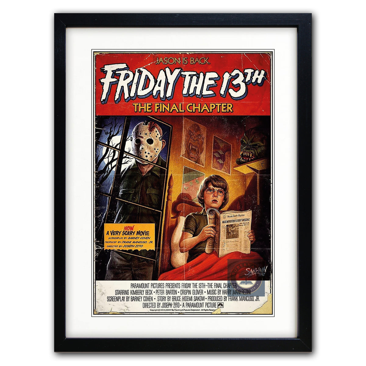 Vintage Horror Movie Posters | Digital Download PDF | Set of 8