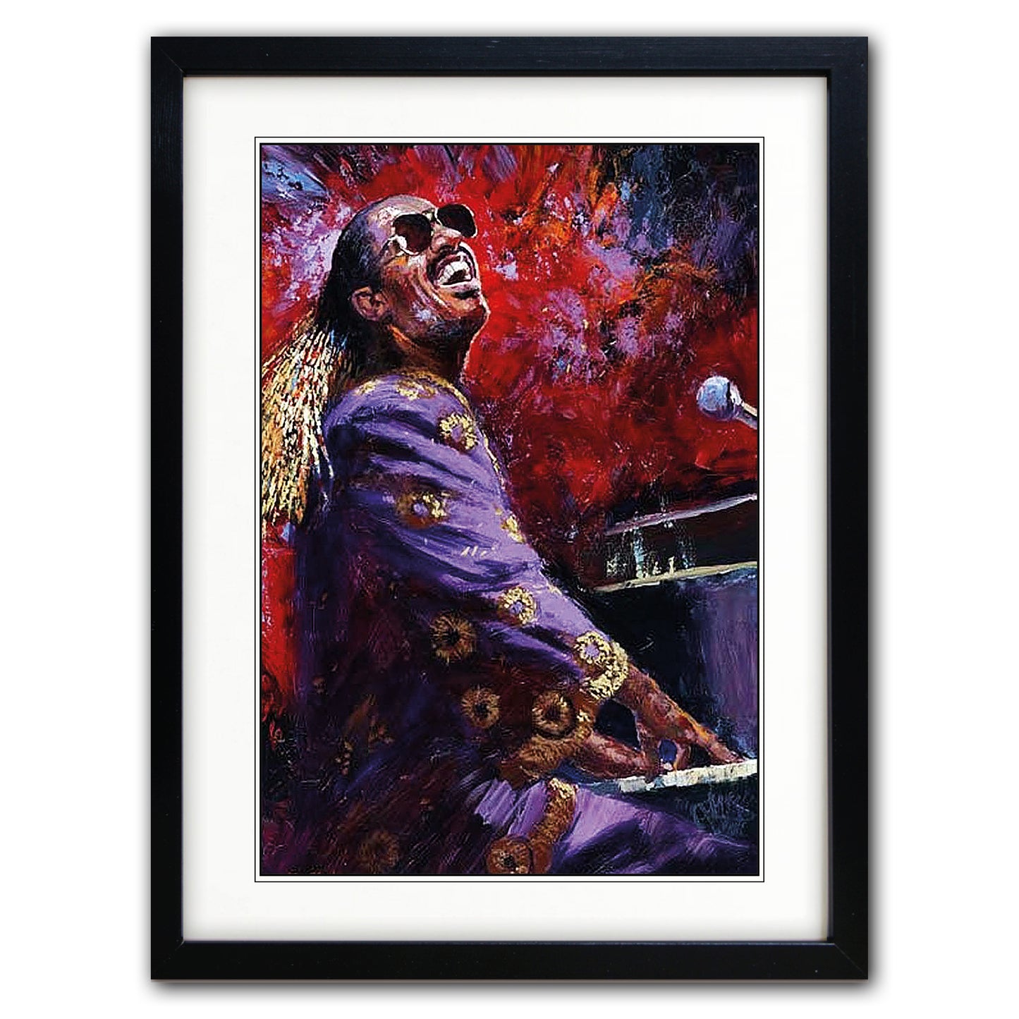 Blues, Jazz & Soul Music Icons Painting Print | No.5