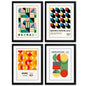Bauhaus Vintage Exhibition | Art Print | A3 Luxury Satin | Collection of 4 | No.3