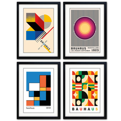 Bauhaus Vintage Exhibition | Art Print | A3 Luxury Satin | Collection of 4 | No.4