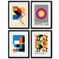 Bauhaus Vintage Exhibition | Art Print | A3 Luxury Satin | Collection of 4 | No.4