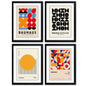 Bauhaus Vintage Exhibition | Art Print | A3 Luxury Satin | Collection of 4 | No.1