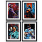 Blues, Jazz & Soul Music Icons Painting Prints | Set of 4 Prints | Series No.2