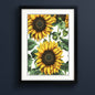 Vintage Sunflower Painting | A3 Satin Print | No.8