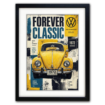 Auto Motor Classic Design Collection of 4 Prints | A3 Satin Luxury Paper | No.1