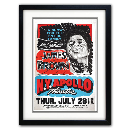 James Brown Vintage Gig Poster Print | A3 Satin | No.1
