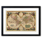 Antique World Map Reproduction Print | A3 Satin | No.1