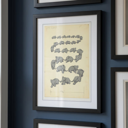 Babar the Elephant A3 Luxury Satin Art Print | Classic Children's Illustration | No.1