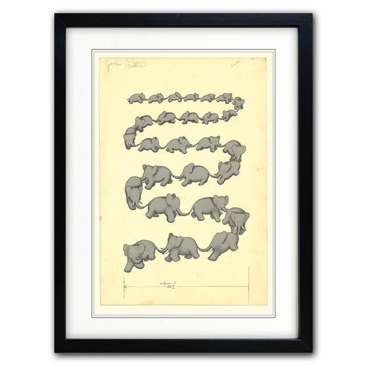 Babar the Elephant A3 Luxury Satin Art Print | Classic Children's Illustration | No.1