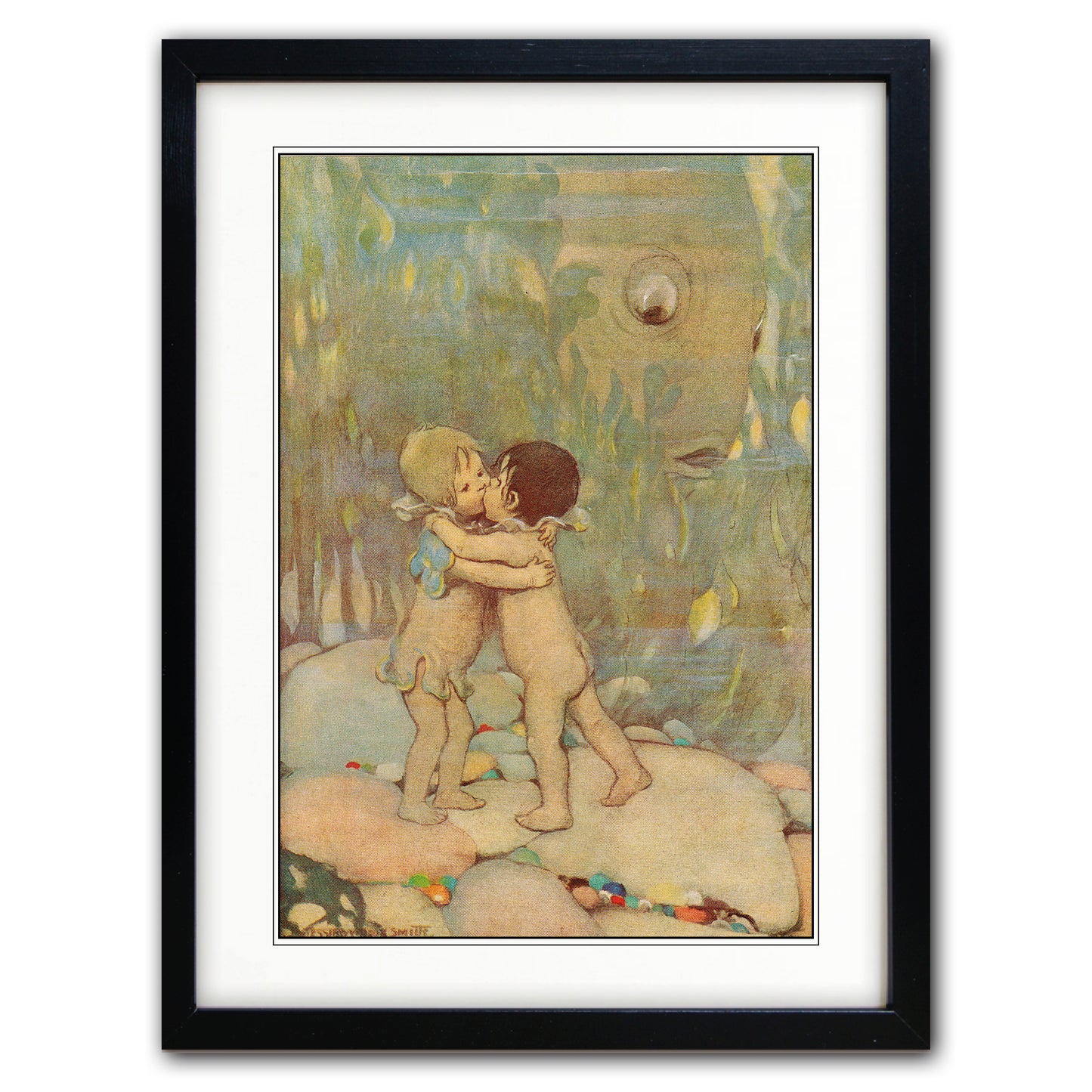 The Water Babies | Collection of 4 Vintage Illustration A3 Prints | Charles Kingsley