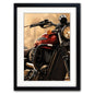 Vintage Motorbike Illustrated | A3 Art Print | No.3