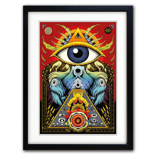 Mystic Tarot Zodiac Vintage Art Print | A3 Satin | No.3